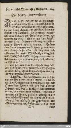 Die dritte Unterredung