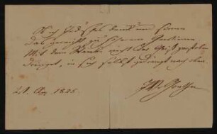 Gedicht von Johann Wolfgang von Goethe mit dem Titel "Ob ich Ird´sches denk! und sinne..." (Fragment)