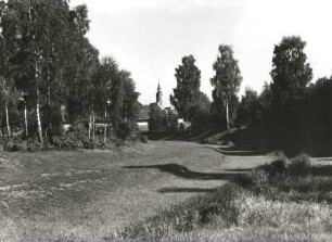 Oberlausitzer Niederung. Flache Talmulde mit Alluvialeterrasse