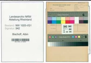 Entnazifizierung Albin Bischoff , geb. 06.09.1892 (Platzmeister)