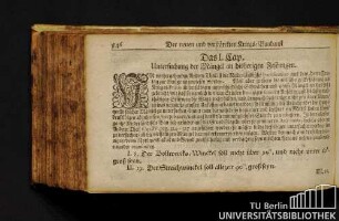 Das I. Cap. Untersuchung der Mängel an bisherigen Festungen.