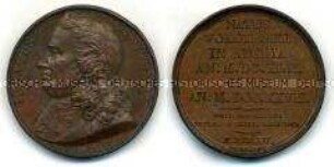 Series numismatica universalis virorum illustrium, Medaille auf Isaak Newton