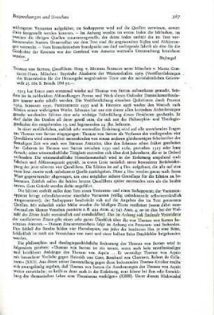 367-368 [Rezension] Thomas de Sutona, Quodlibeta