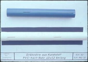 Dränrohre aus Kunststoff PVC- hart- Rohr 40 x 1,26 m lang