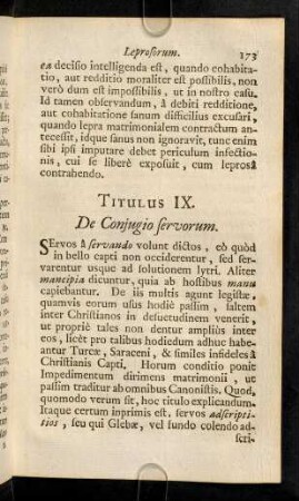 173-179, Titulus IX - X