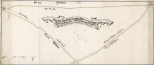 Grund-Riß eines Stück Cammeral-Waldes der Sandbuckel genannt. In dem Schwetzinger Forst auff der Haard gelegen