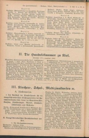 II. Die Handelskammer zu Kiel.