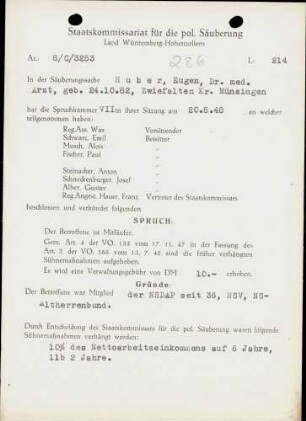 Huber, Eugen, Dr.