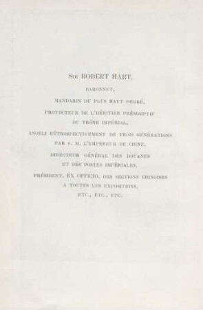 Sir Robert Hart