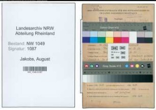 Entnazifizierung August Jakobs , geb. 14.03.1912 (Bahnbeamter)