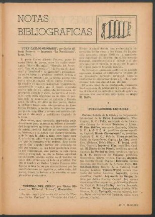 Publicaciones recibidas