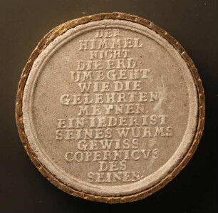 Widmung auf Nikolaus Kopernikus (Revers)