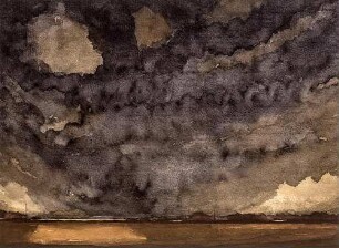 Dunkle Regenlandschaft