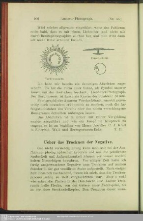 Ueber das Trocknen der Negative