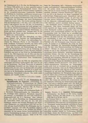 7-8 [Rezension] Rintelen, Fritz-Joachim von, Pessimistische Religionsphilosophie der Gegenwart