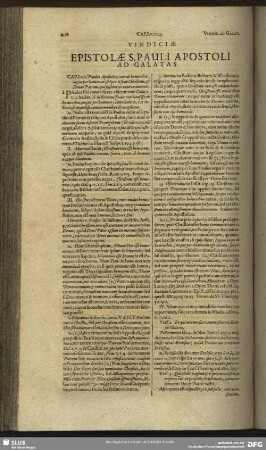 Vindiciae Epistolae S. Pauli Apostoli Ad Galatas