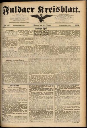 Ausgabe vom Montag, den 24. Oktober 1904.