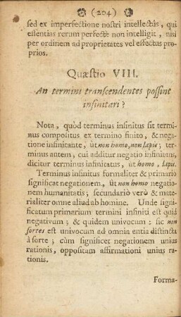 Quaestio VIII.