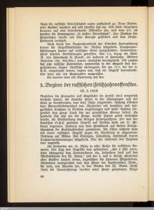 2. Beginn der russischen Frühjahrsoffensive