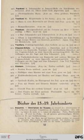 Bücher des 15.-19. Jahrhunderts (Nr. 925-1258)