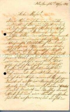 Handschriftlicher Brief - Familienkonvolut