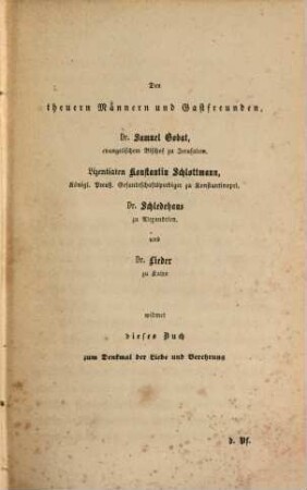 Reise nach dem Morgenlande, insonderheit nach Jerusalem und dem heiligen Lande, 1