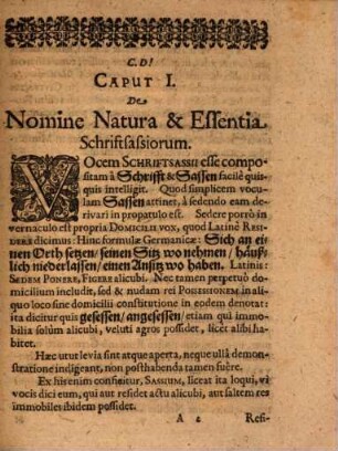 Disputatio Inauguralis De Schriftsassiis