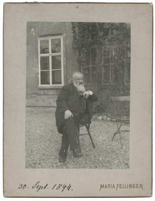 Fotografie von Johannes Brahms (1833-1897)