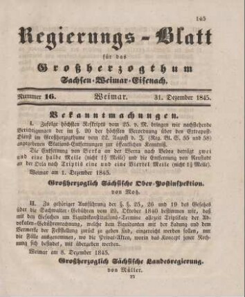 Nr. 16 : 31. Dezember 1845