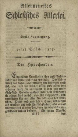 77stes Stück. 1805.