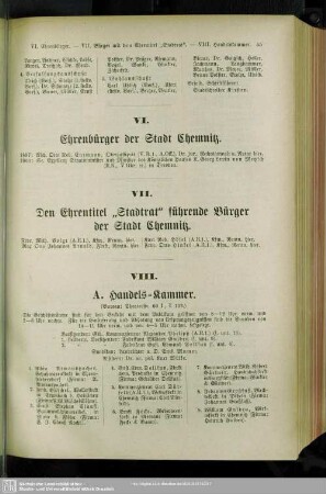 VIII. Handelskammer, Gewerbekammer