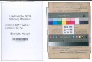 Entnazifizierung Herbert Strempel , geb. 03.07.1901 (Jurist)