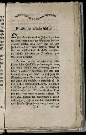 Rechtfertigung dieser Schrifft.