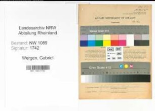 Entnazifizierung Gabriel Wergen , geb. 02.01.1896 (Brandmeister)
