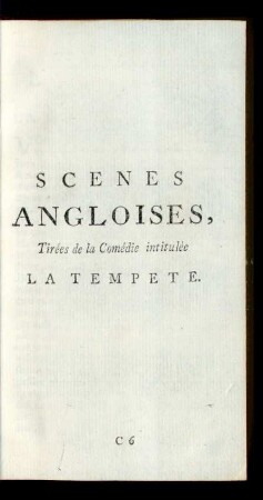 Scenes Angloises, ... .