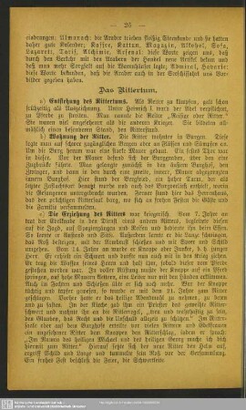 Das Rittertum