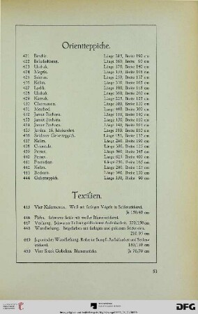 Orientteppiche (Nr. 421-444)