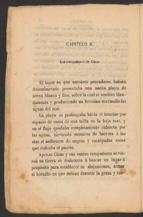 Capítulo II. - Los compañeros de César.