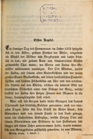 Der Herzog an der Leine : von Hermann von Maltitz, 2,1. Schloß Hardegsen
