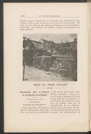 Restos del primer baluarte - [Fotografía]