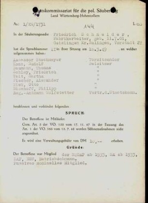Schneider, Friedrich