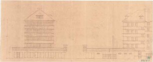 Fischer, Theodor; München, Lindwurmstr.; Garage, Tankstelle und Fahrschule Eibl - Ansichten