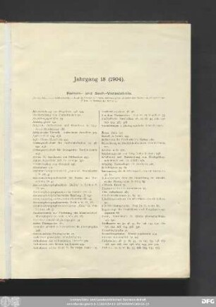 Jahrgang 18 (1904).