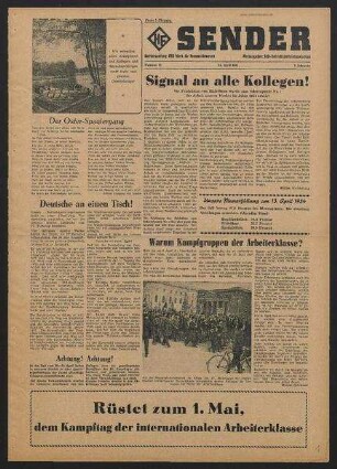 Betriebszeitung 'WF-Sender', Nr.11/1954 (15. April 1954)