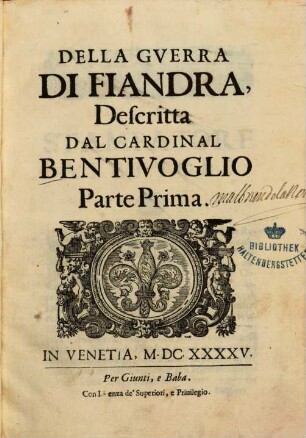 Della Gverra Di Fiandra, 1