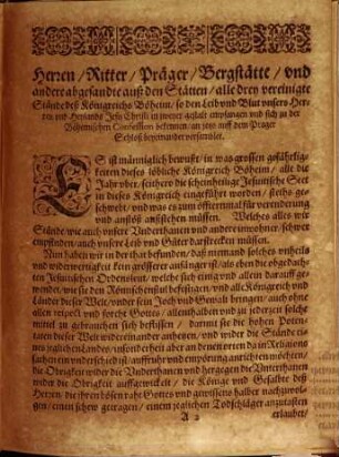 Abschrifft deß Patents der Verweisung der Jesuitischen Sect auß dem Königreich Böheim ...