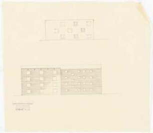 Evangelisches Diakonissenkrankenhaus Bethanien, Berlin-Kreuzberg Umbau. Schwesternhaus: Ansicht 1:200