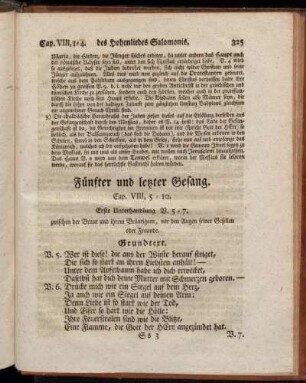 Fünfter und letzter Gesang. Cap. VIII, 5 - 10.