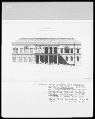 Kassel & Residenzpalais & Rotes Palais & Hauptfassade