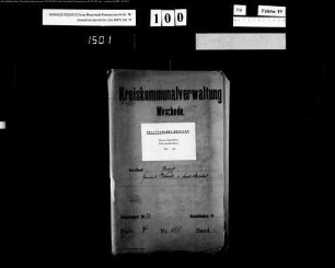 Prozess Gemeinde Velmede ./. Kreis Meschede Bd.1